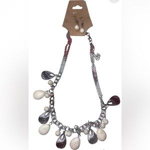 Necklace matching earrings